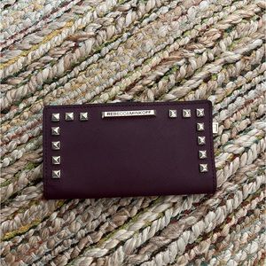 Rebecca Minkoff Burgundy Studded Wallet